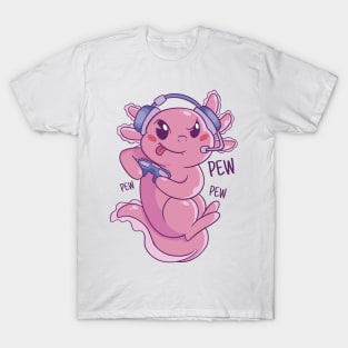 Axolotl Gamer Challenge Blast T-Shirt